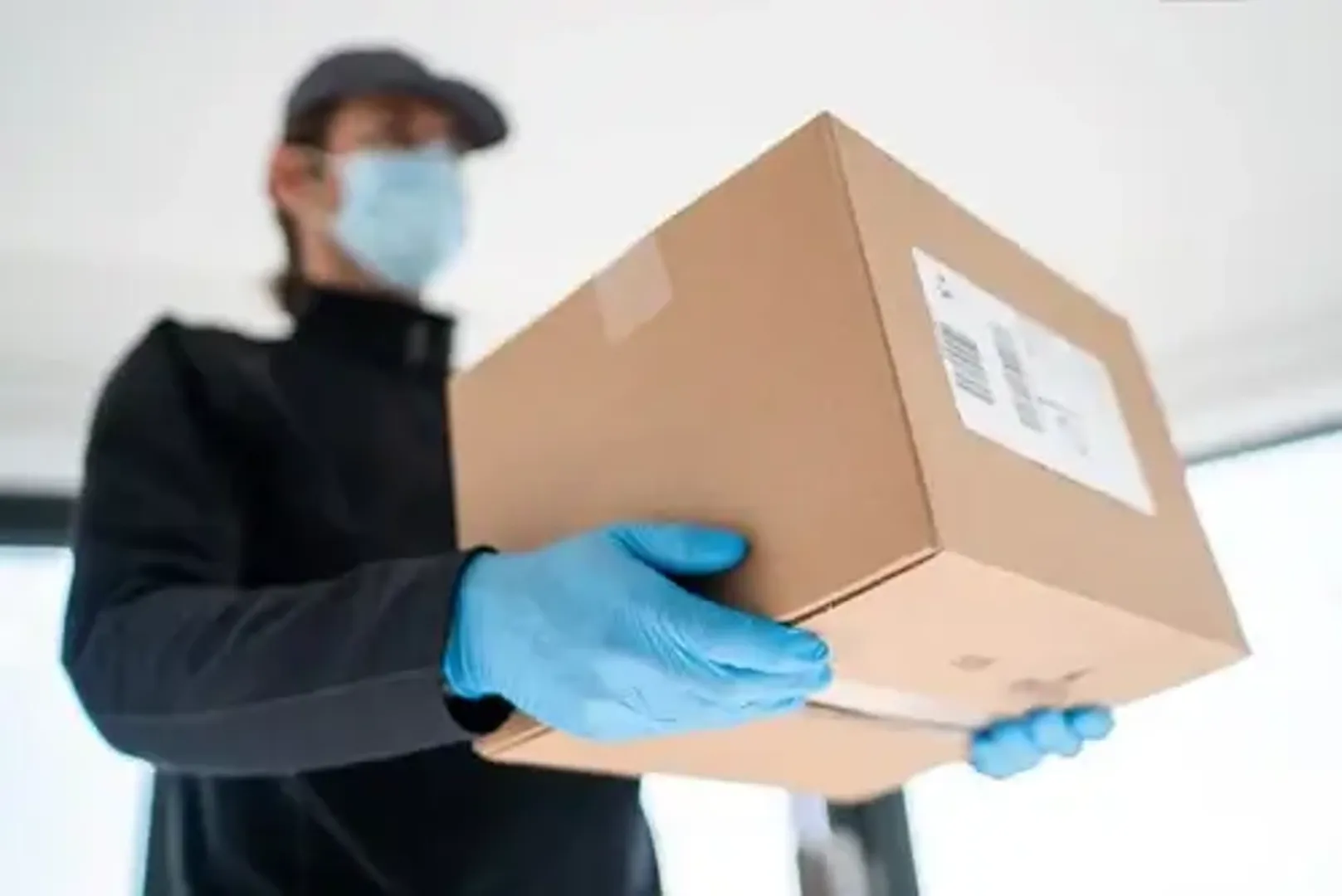 Man delivering a parcel