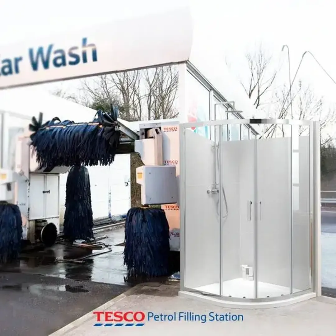 tesco petrol filling station car wash