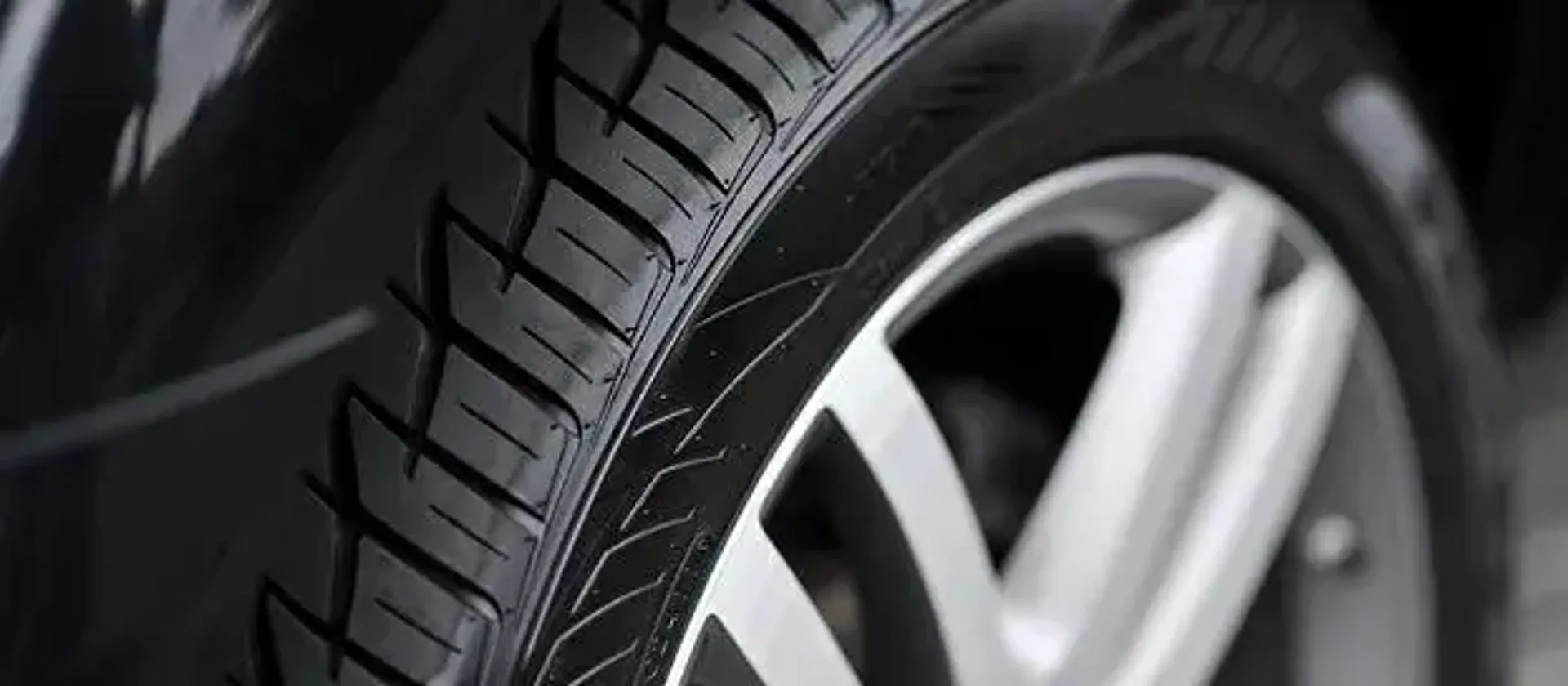 Close up of a tyre