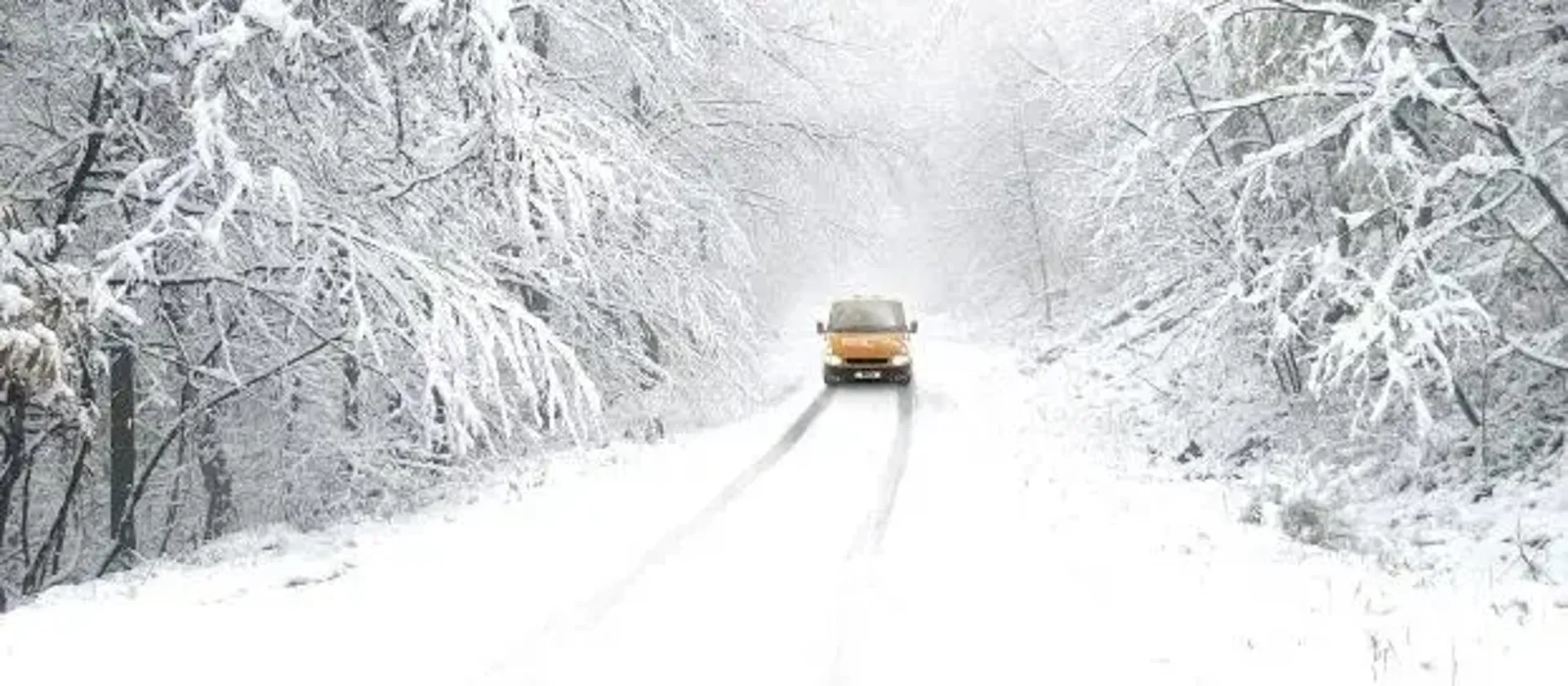 RAC vehicle driving through snow